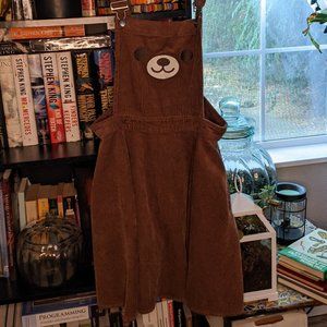 Hot Topic Bear Jumper Pinafore Dress